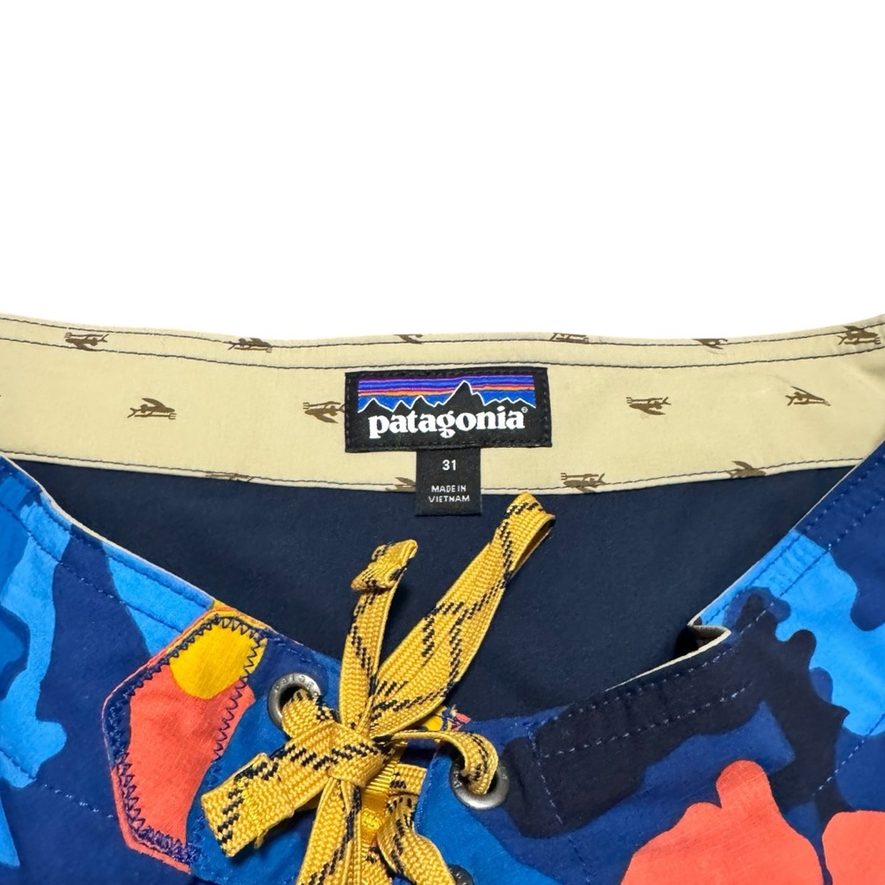 Patagonia Men's Stretch Planing Board Shorts Floral Hawaiian Swim Trunk Size 31 - Picture 4 of 5